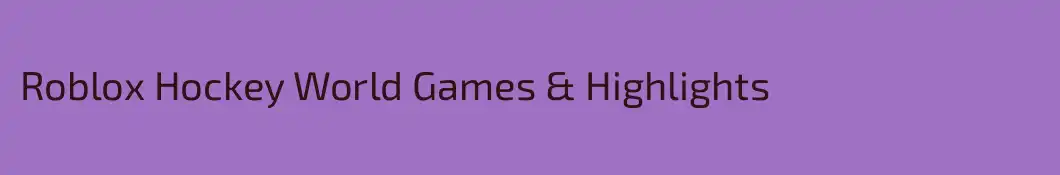 Roblox Hockey World Games & Highlights